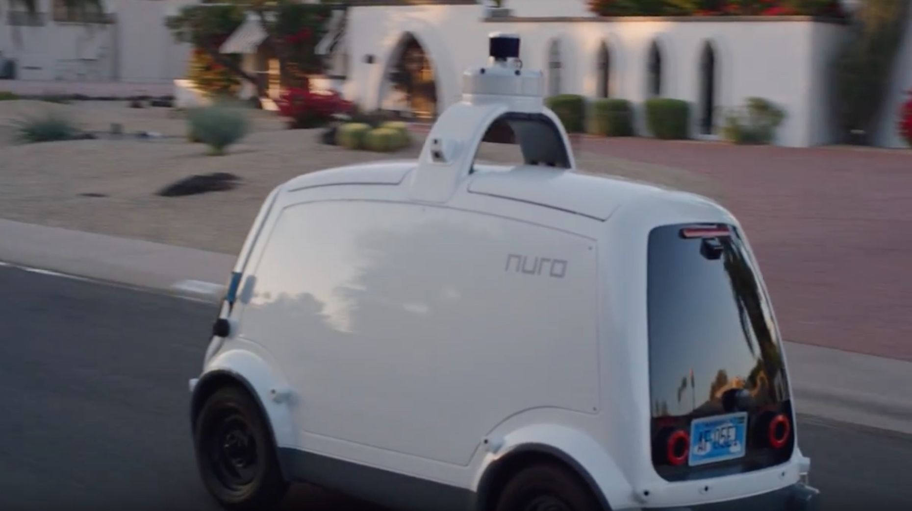 nuro delivery robot driving self autonomous uber backed softbank talks suburban prototype phoenix credit
